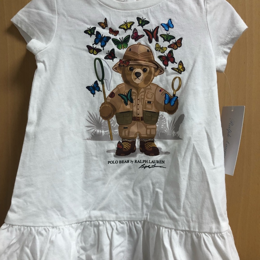 NWT 9 month RL Polo Bear T shirt Dress